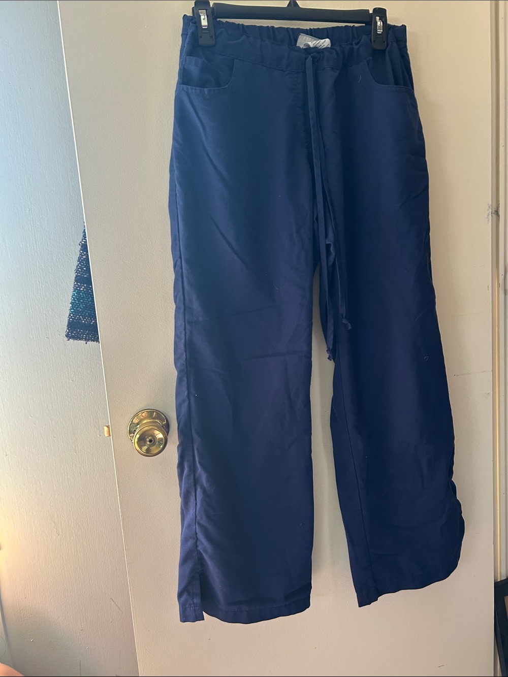 Navy Drawstring scrub Pants